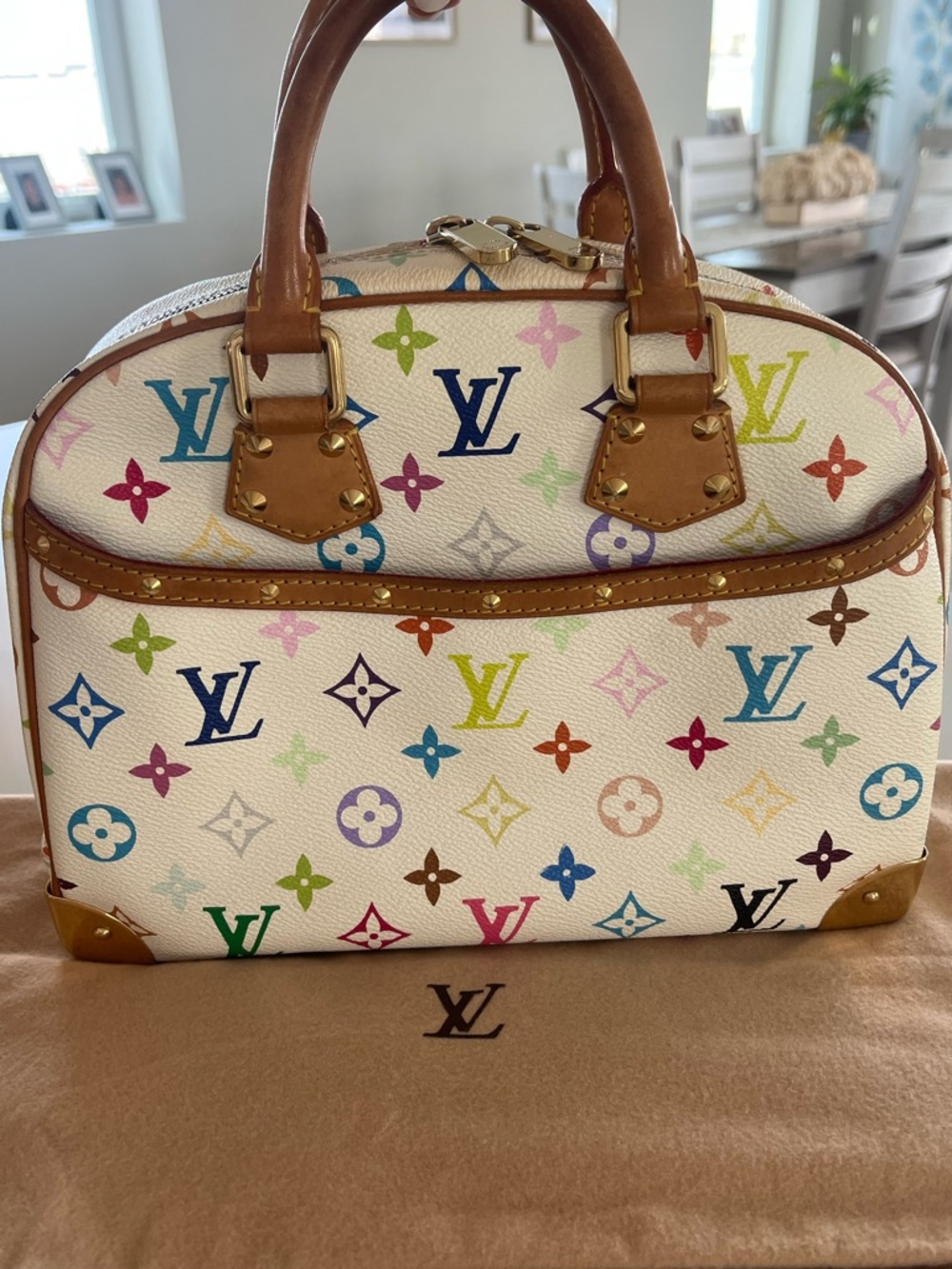 Louis Vuitton x Takashi Murakami Multicolore Trouville - Blanc - Picture 3 of 15